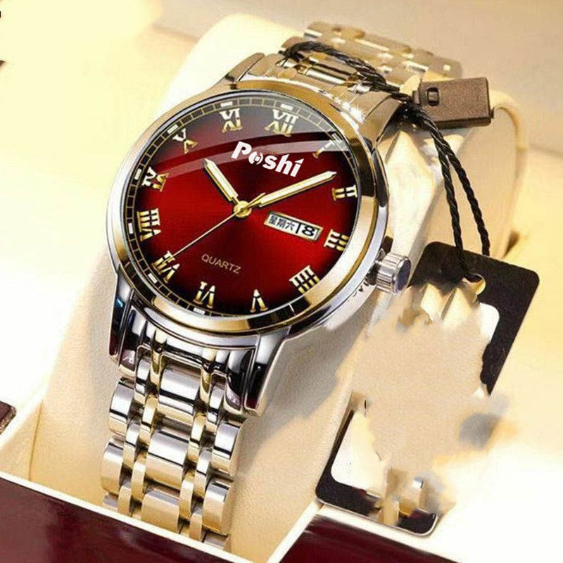 Herrenuhr Stahlband, Leuchtend, Wasserdicht – Bild 2 | LuxeStyle