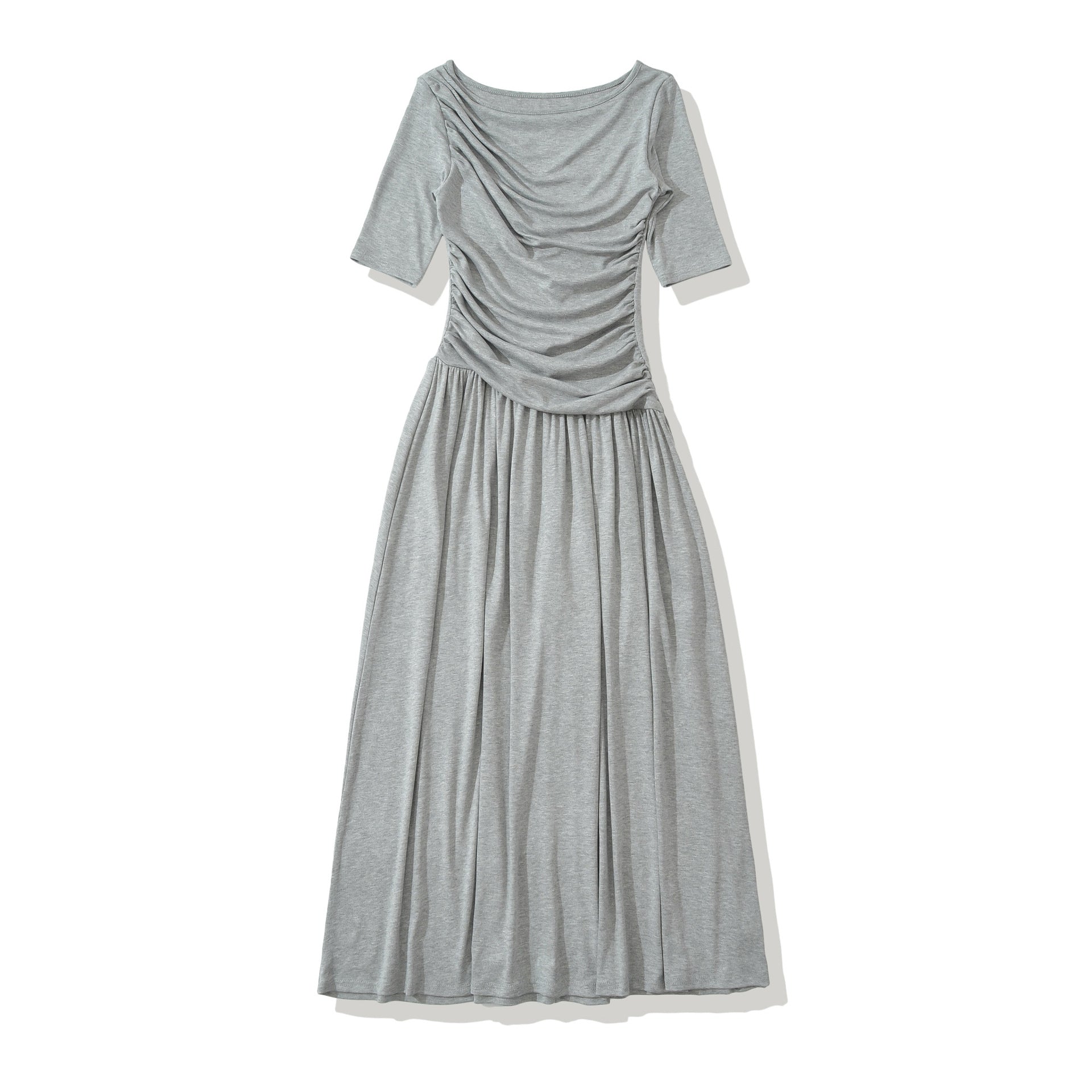 Elegantes Midi-Kleid mit Pleuron