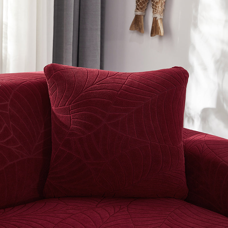 Jacquard Strick-Kissenbezug mit Blattmuster – Bild 4 | LuxeStyle
