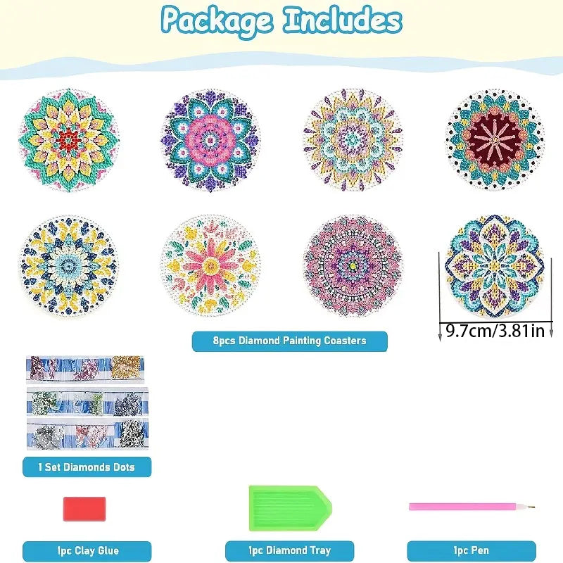 DIY Mandala-Diamant-Untersetzer