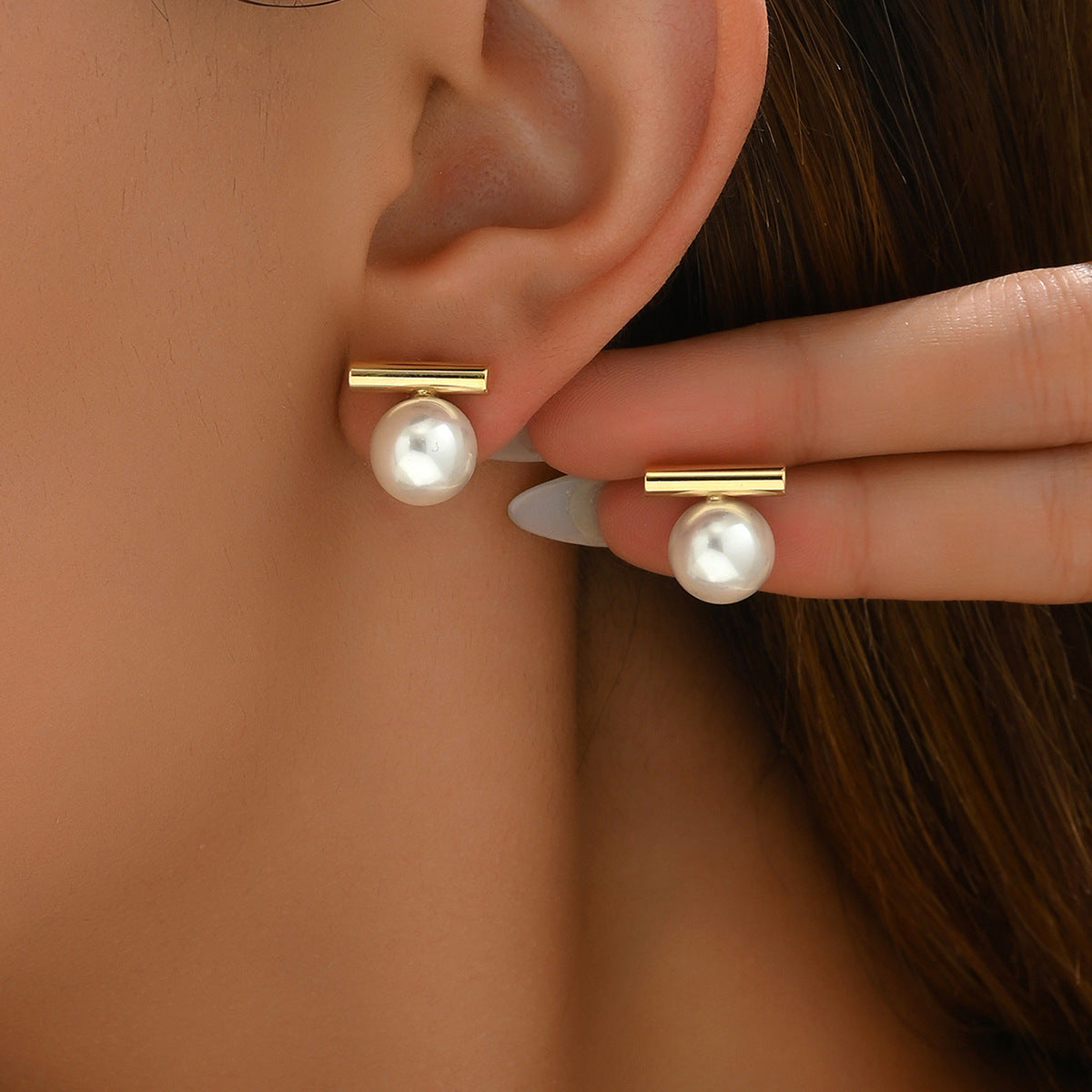 Forest Style Ohrstecker mit Perlen