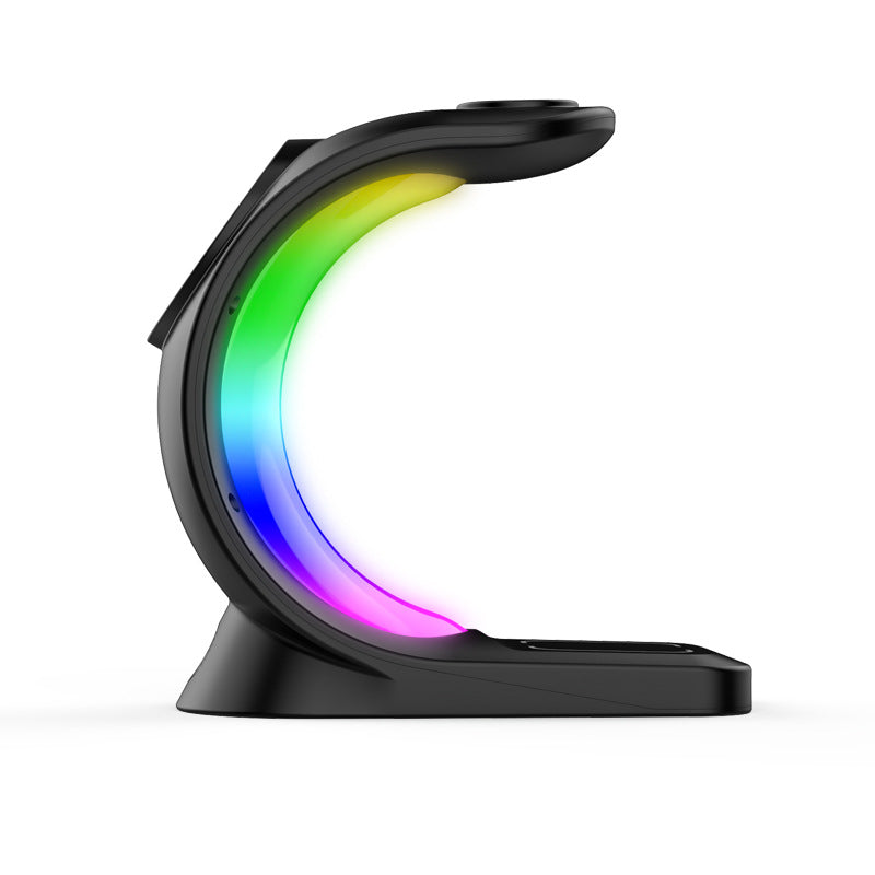 4-in-1 Magnethalter mit RGB-Licht für iPhone & AirPods