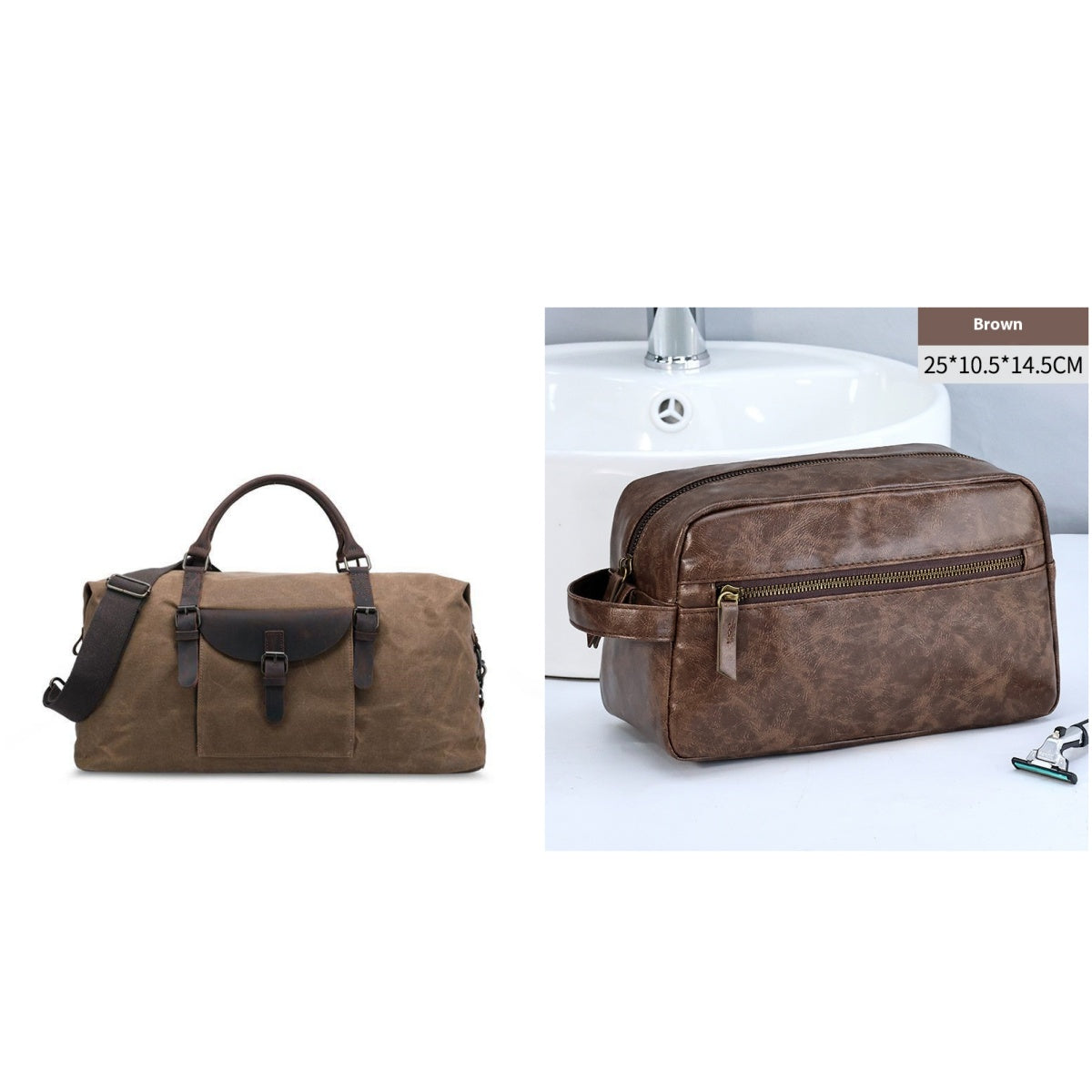 Faltbare Reisetasche aus Canvas – Bild 4 | LuxeStyle