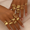 Herz-Ring-Set, verstellbar