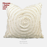 Farbe: Beige swirl-45x45cm pillow