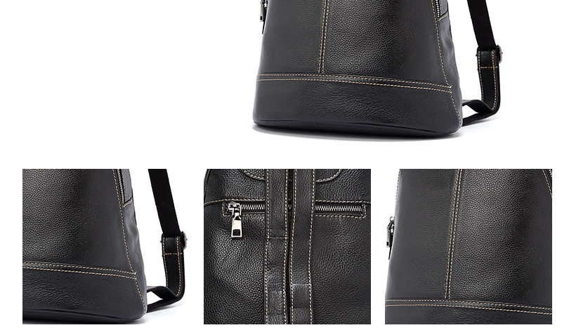 Lederrucksack im College-Stil – Bild 4 | LuxeStyle