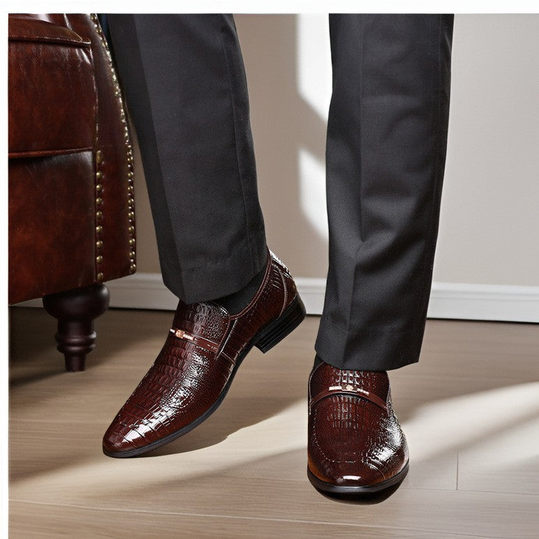 Herrenschuhe Kroko-Muster Lackleder – Bild 6 | LuxeStyle