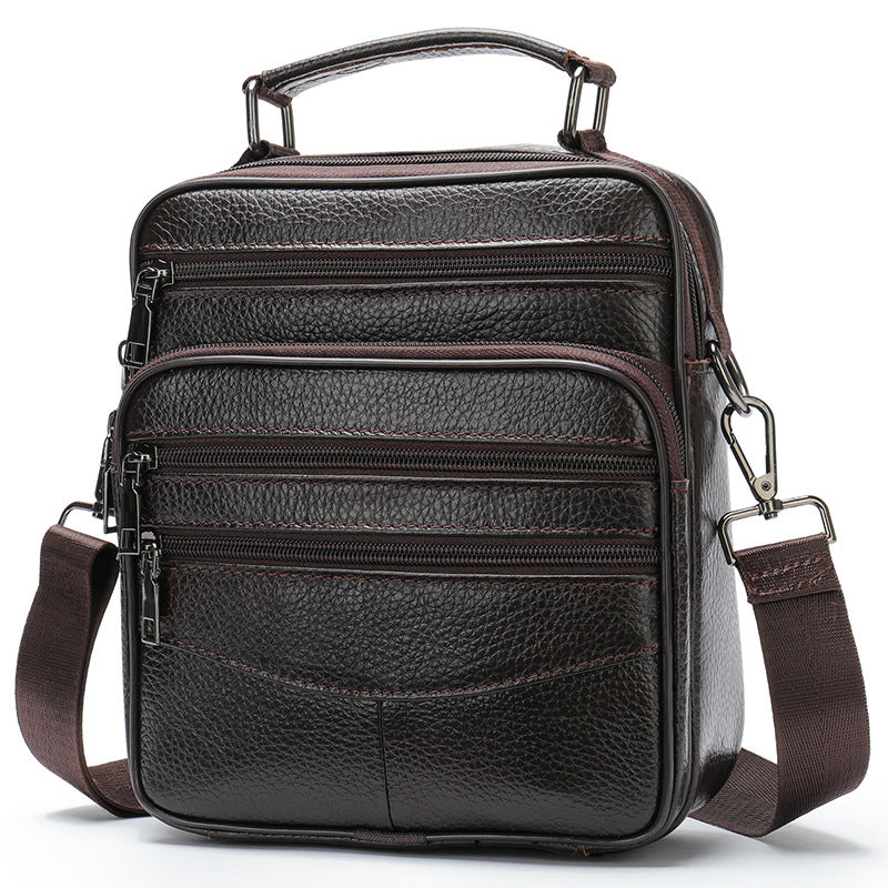 Business Schultertasche aus Echtleder – Bild 3 | LuxeStyle