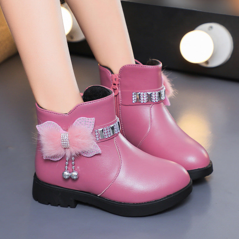 Warme Prinzessinnen-Stiefel mit Schleife – Bild 7 | LuxeStyle