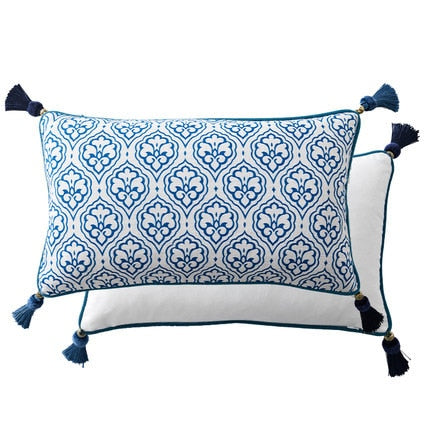 Kissenbezug Blau-Weiss Porzellan-Stil