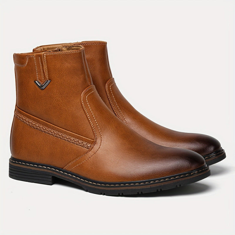 Elegante Herren-Dress Boots mit Reissverschluss