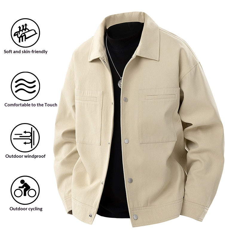 Freizeitjacke mit Revers und einzigartigem Stil