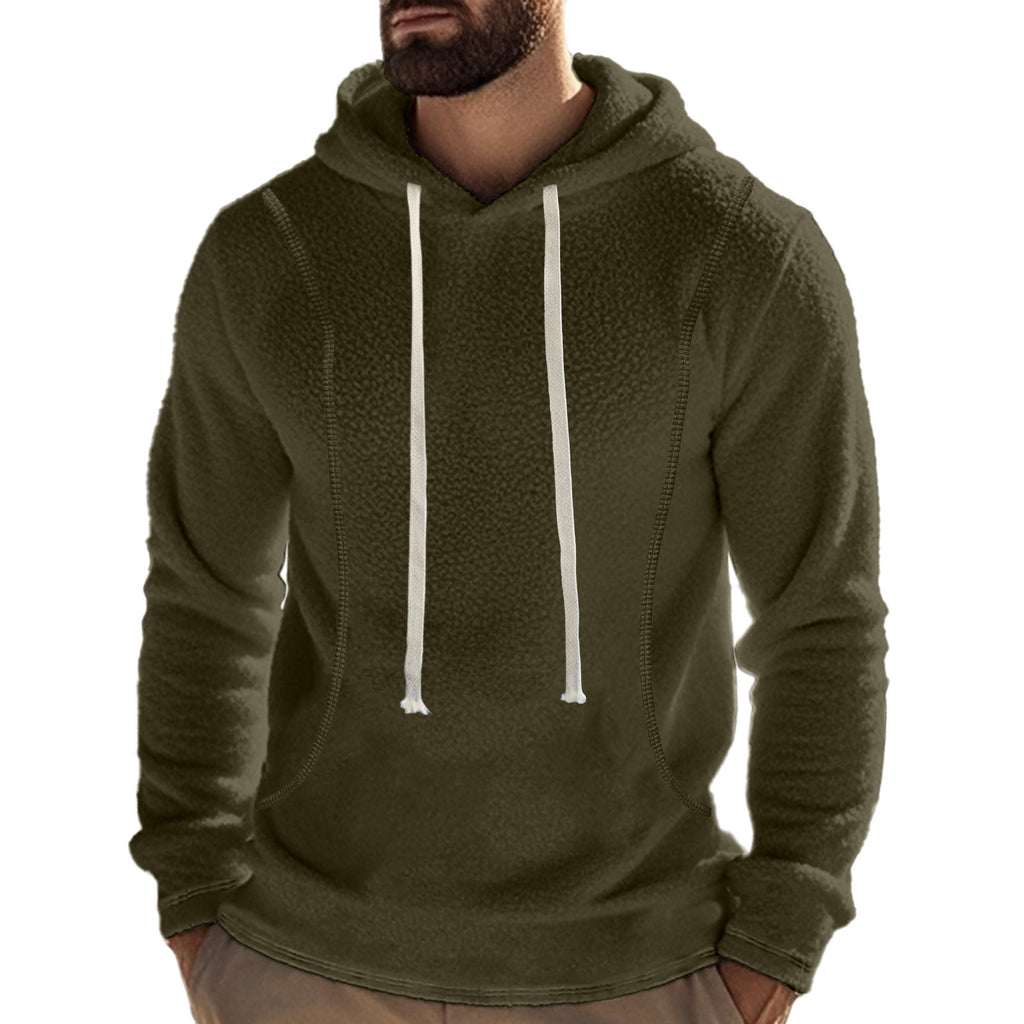 Herren Fleece Hoodie Langarm