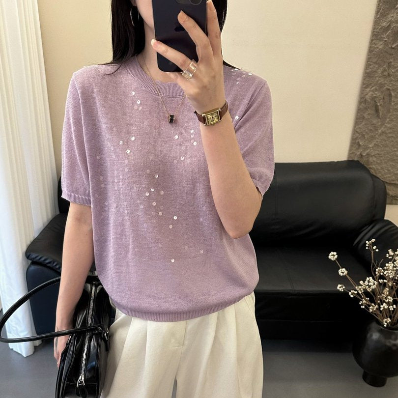 Leichtes Sommer-T-Shirt im Korean-Style