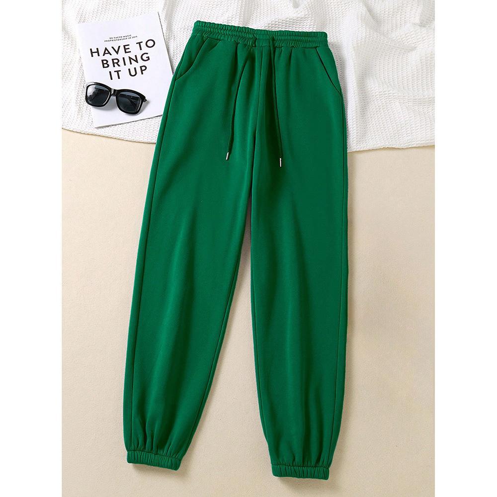 Trendige Jogger-Sweatpants mit weitem Bein