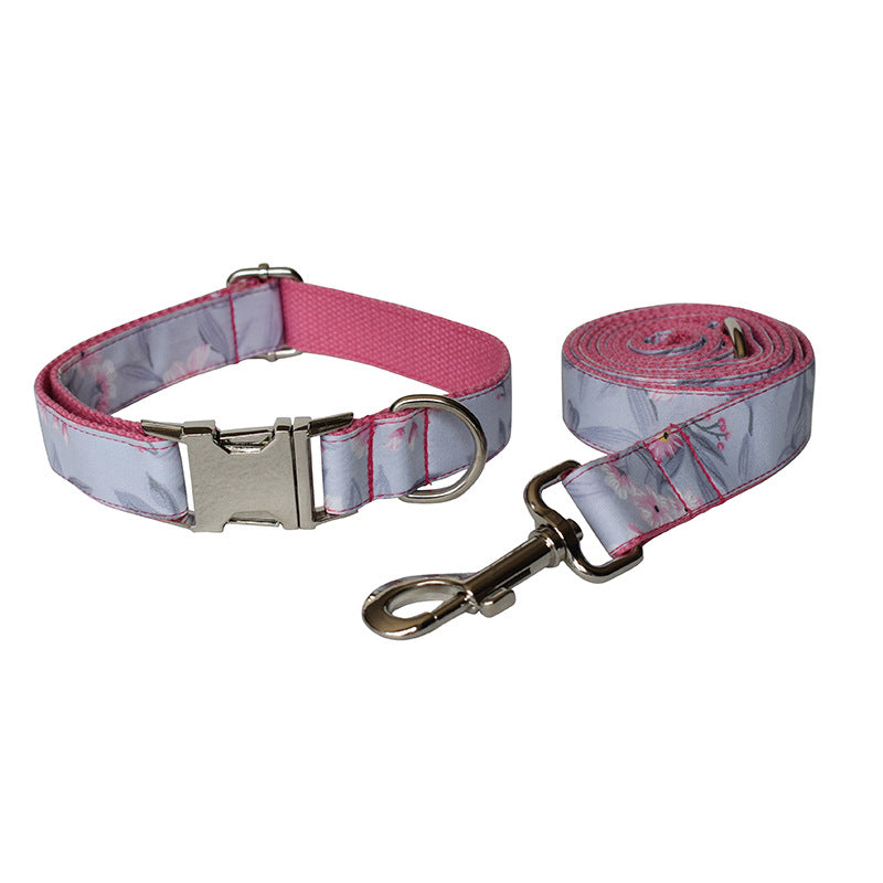 Halsband & Leine mit Bogen im Tusche-Design – Bild 5 | LuxeStyle