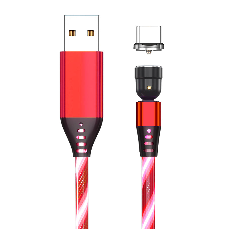 Magnetisches 3-in-1 Ladekabel mit LED-Licht