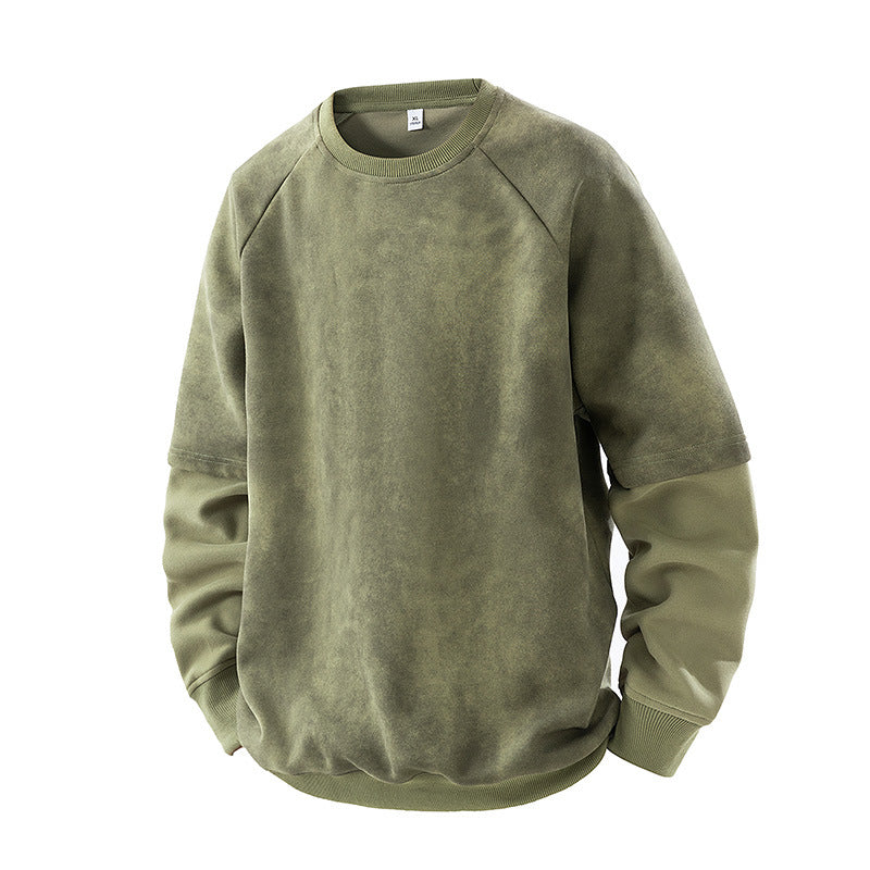 Camouflage-Pullover mit Patch-Taschen