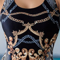 Slim-Fit-Badeanzug mit Rückenfreiheit