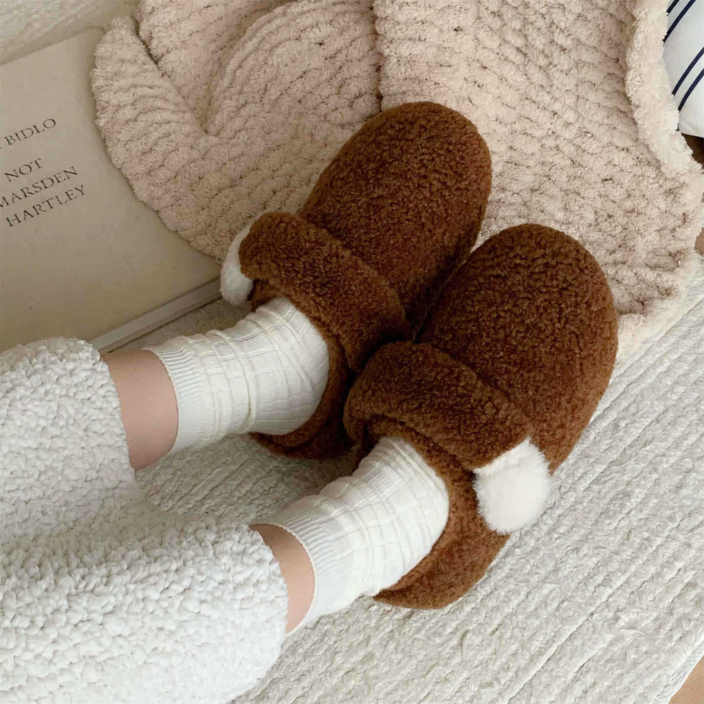Minimalistische Baumwoll-Slipper für Damen