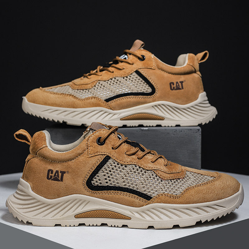 Atmungsaktiver Herren-Sneaker aus Mesh und Leder – Bild 18 | LuxeStyle