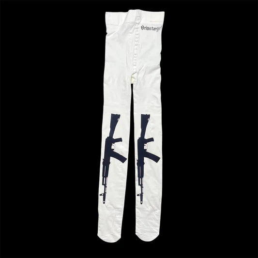 Japanische JK-Style Strumpfhose mit Muster