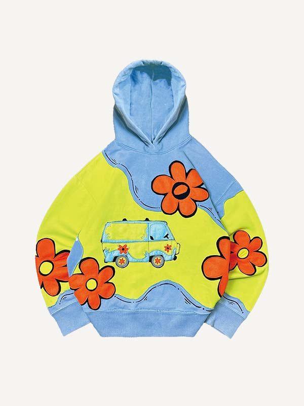 Casual Druck-Pullover aus Polyester