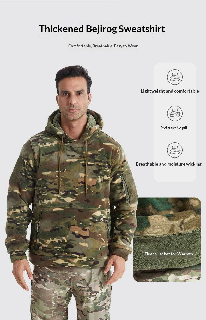 Thermo-Fleece Hoodie für Herren, Camouflage