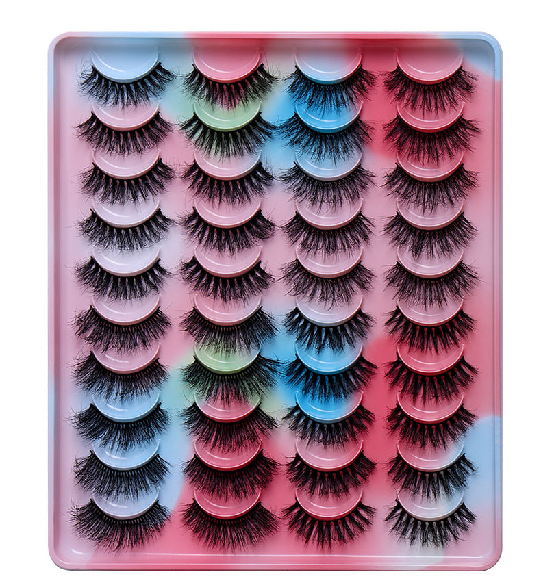 Handgemachte Nerzimitat-Wimpern (20 Paar)