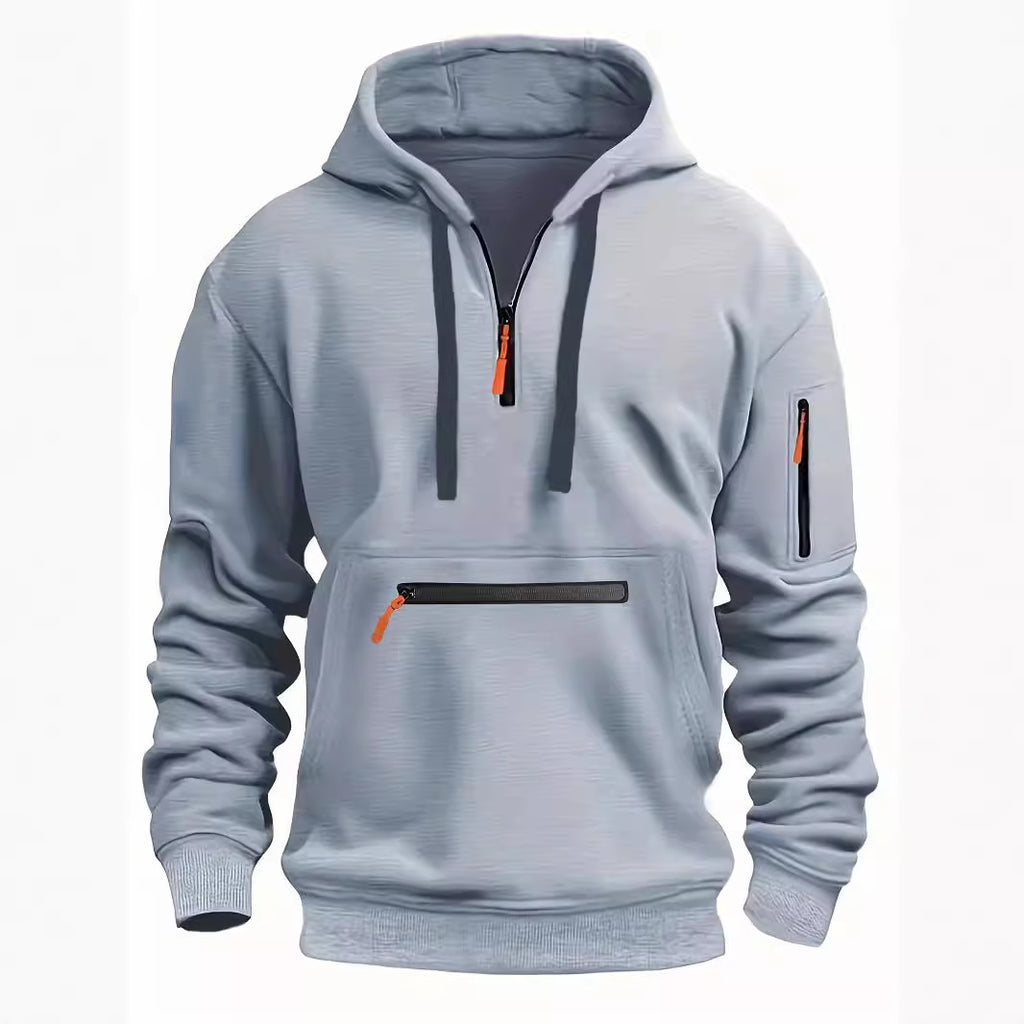 Wasserdichter Kapuzenpullover mit Reissverschluss