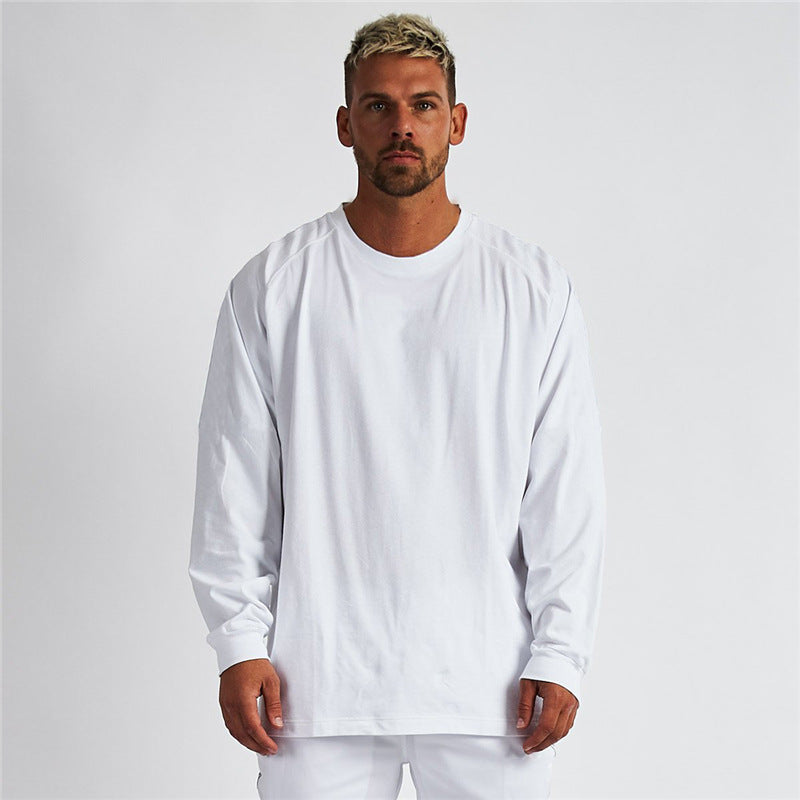 Muskelpassende Langarm-T-Shirt – Bild 8 | LuxeStyle