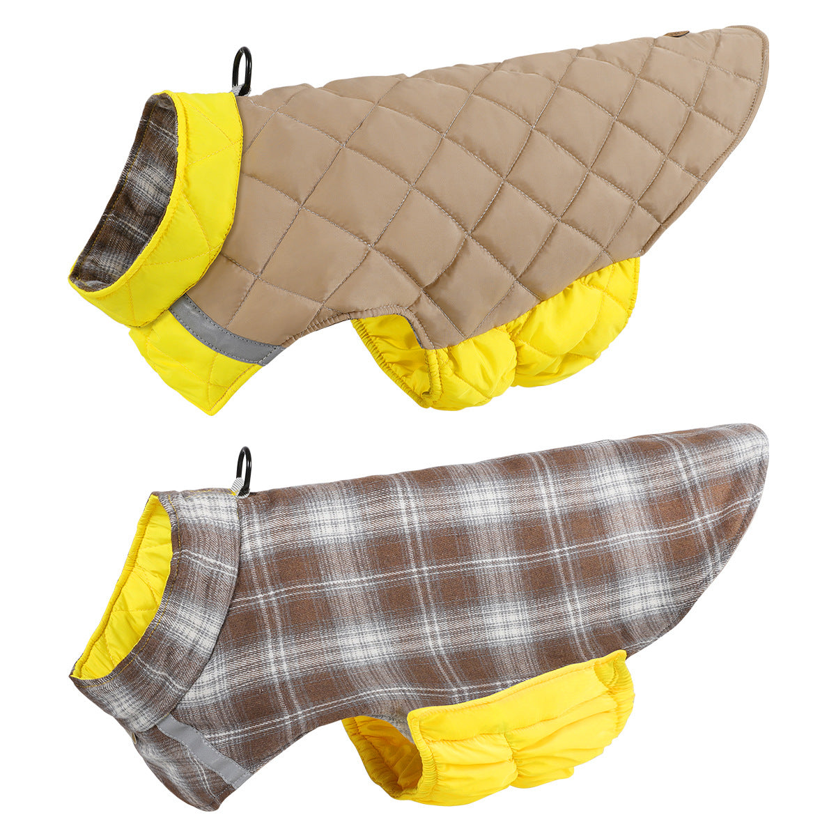 Reflektierende Plaid-Weste für Hunde