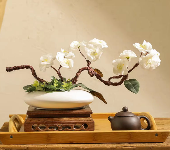 Zen-Aschenbecher & Kiesel-Vase