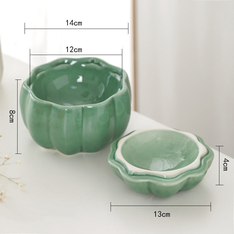 Keramik-Bowl in Kürbisform für Katze und H – Bild 2 | LuxeStyle