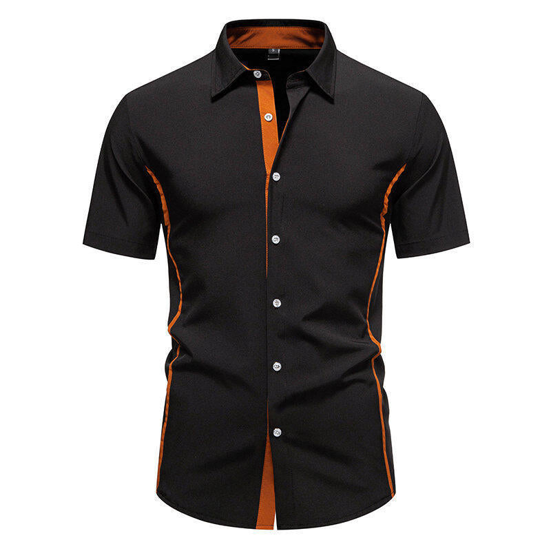 Herrenlangarmshirt mit Farbblock-Design – Bild 2 | LuxeStyle
