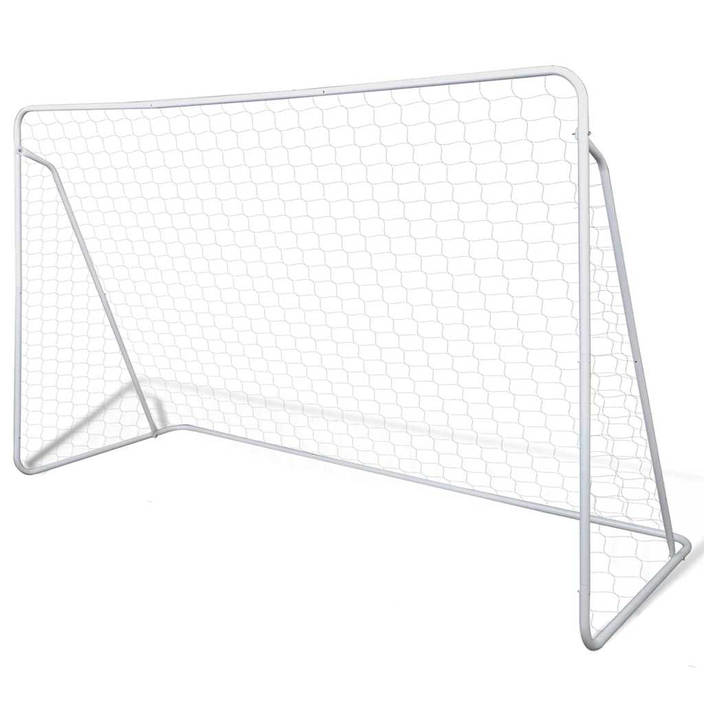 Fussballtor 240x90x150 cm Stahl
