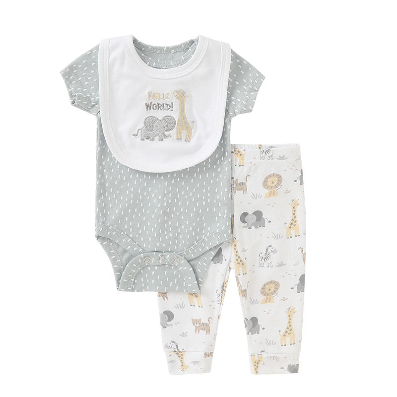 Kurzarm-Cartoon-Strampler-Set – Bild 4 | LuxeStyle