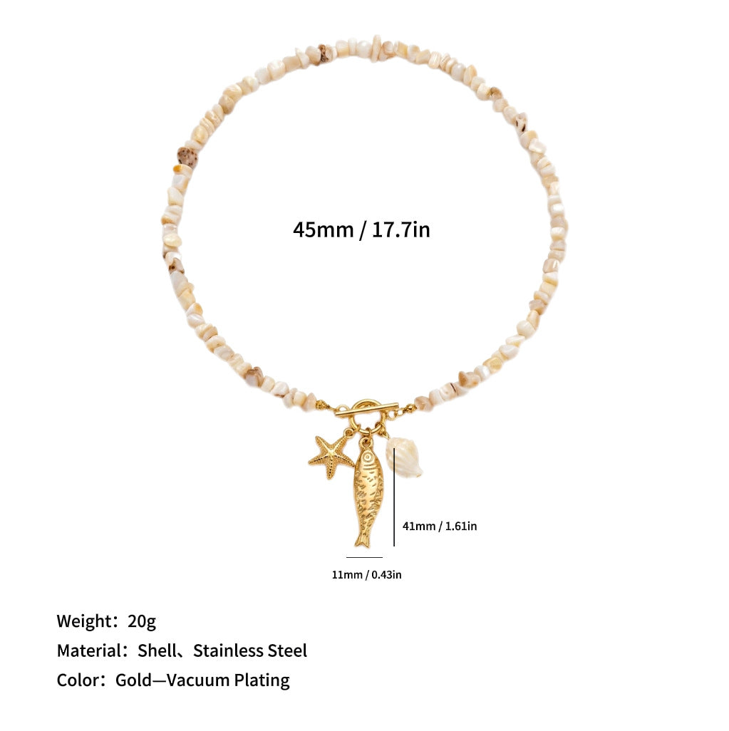 Ozean-Pendant Choker