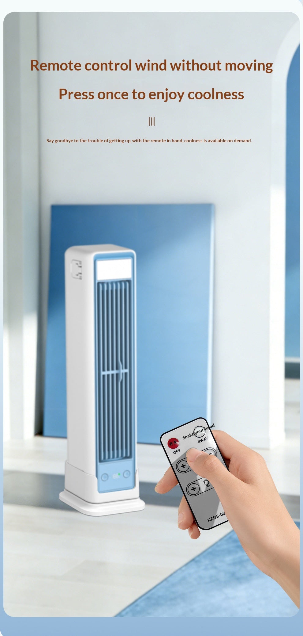 Turmventilator mit Fernbedienung