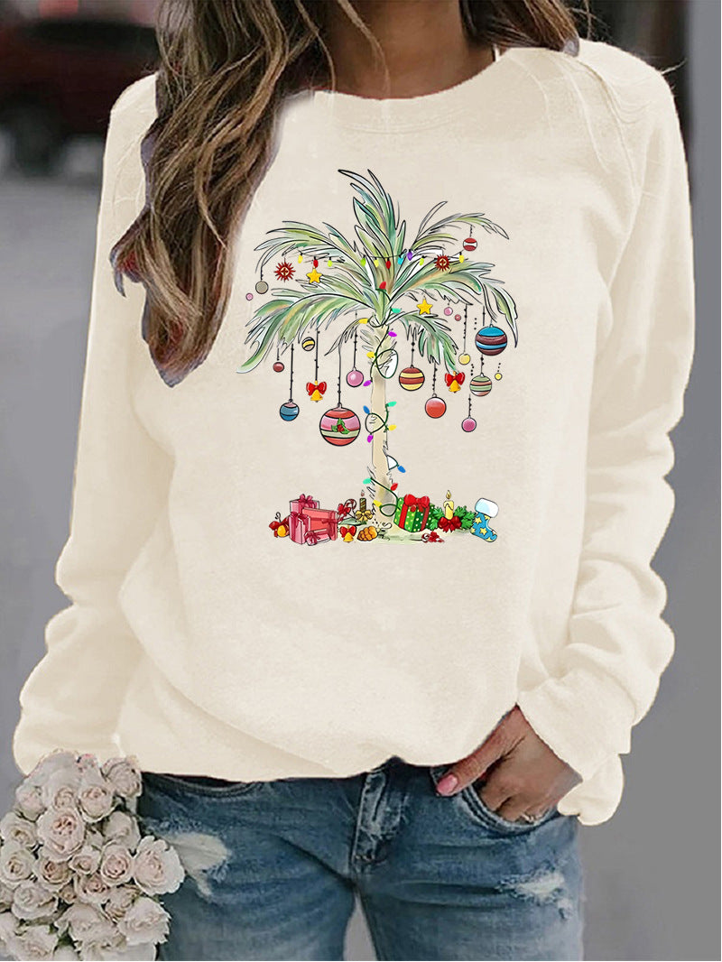 Weihnachts-Pullover für Damen mit Rundhals