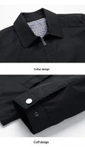 Herren Business-Freizeitjacke mit Stehkragen