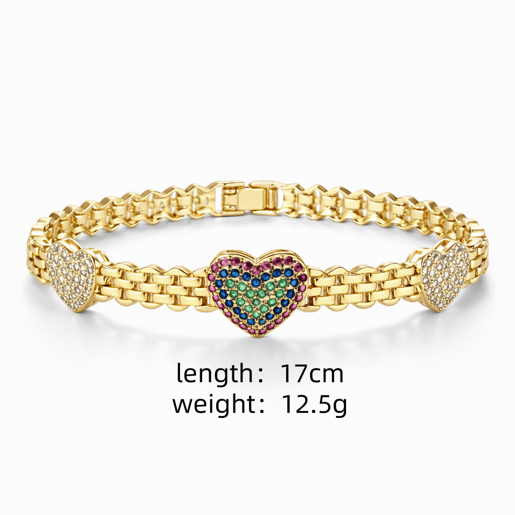 Charity Armreif, Türkis, vergoldet