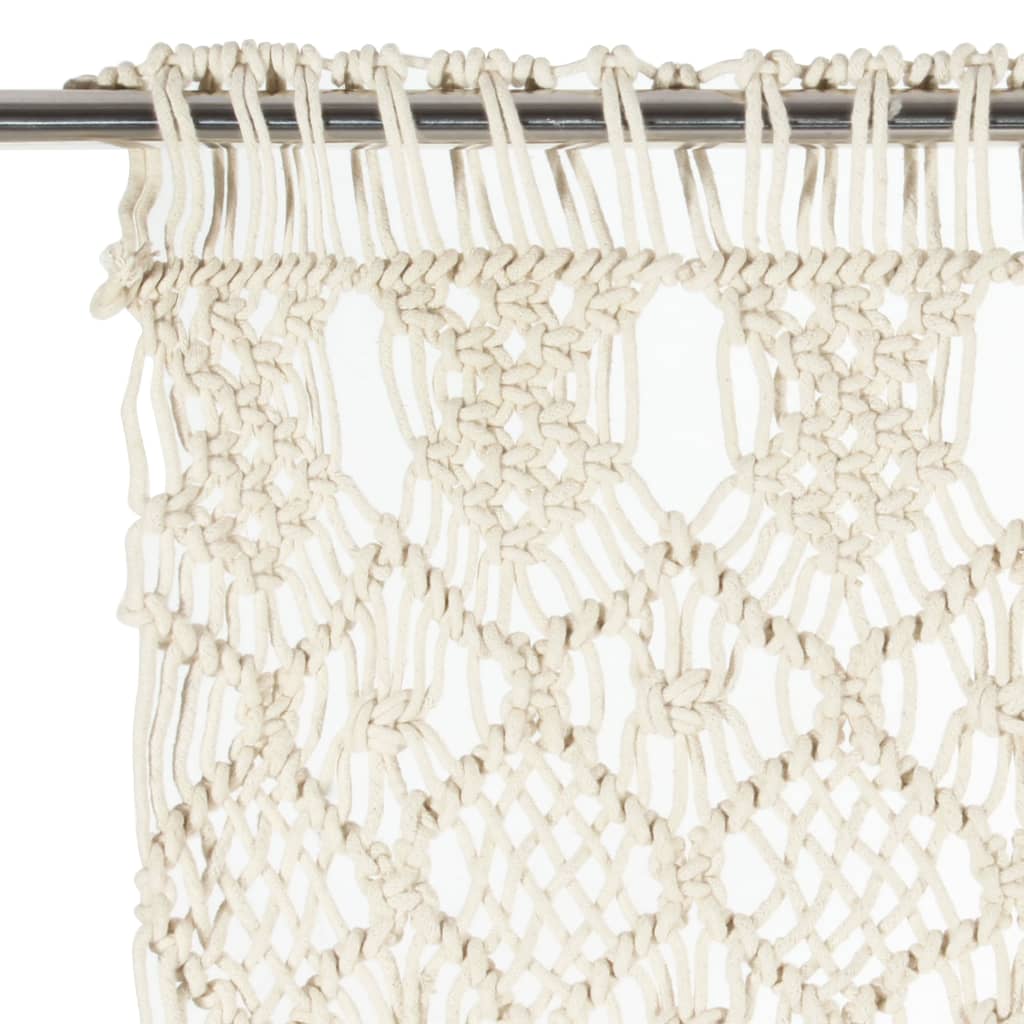Macrame-Gardine aus Baumwolle
