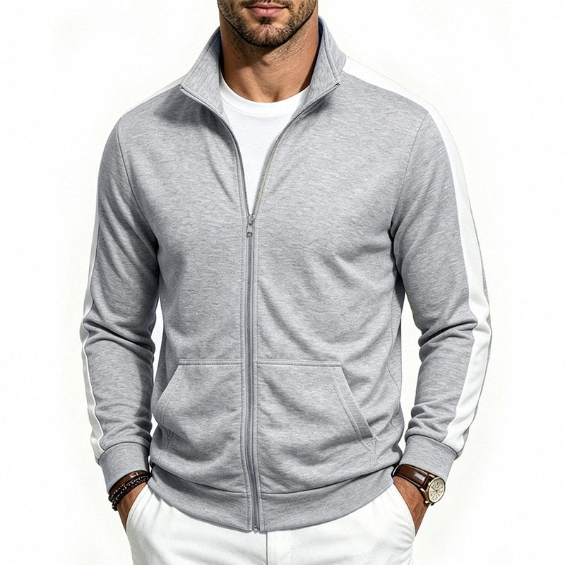 Herren-Jacke Relaxed Fit Sporty Zip-Up