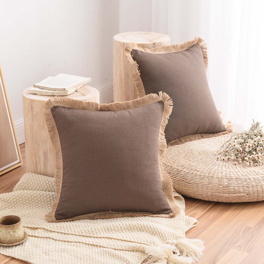Nordic Style Kissenbezug aus Baumwolle und Leinen – Bild 13 | LuxeStyle