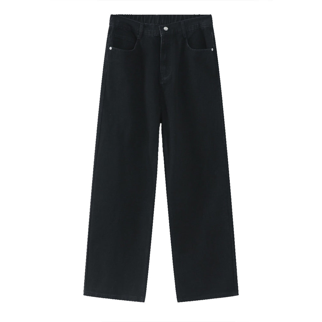 Loose Fit Straight Jeans im Korean Style