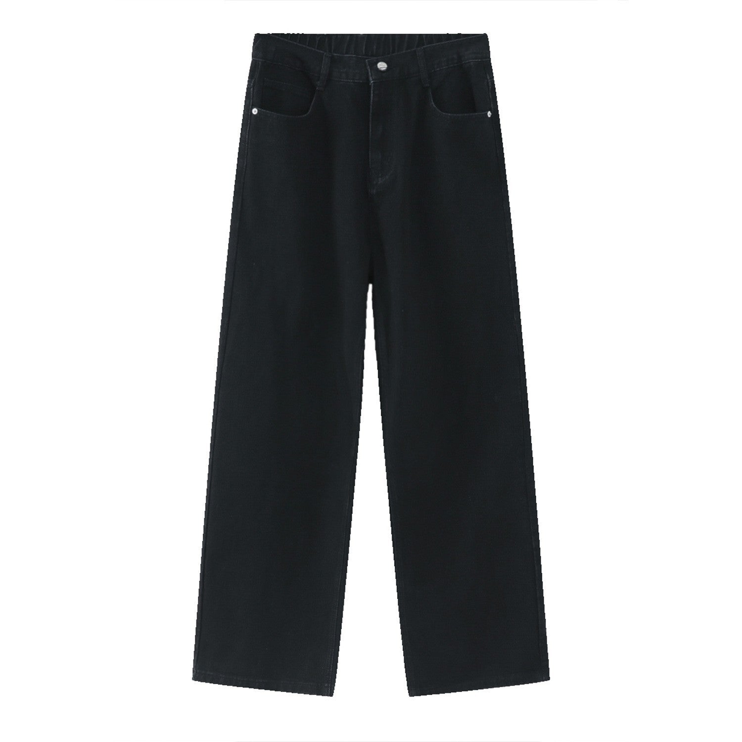 Loose Fit Straight Jeans im Korean Style