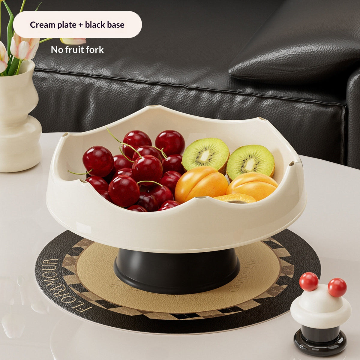 Elegante Obstschale mit Gabeln im Kronen-Stil – Bild 7 | LuxeStyle