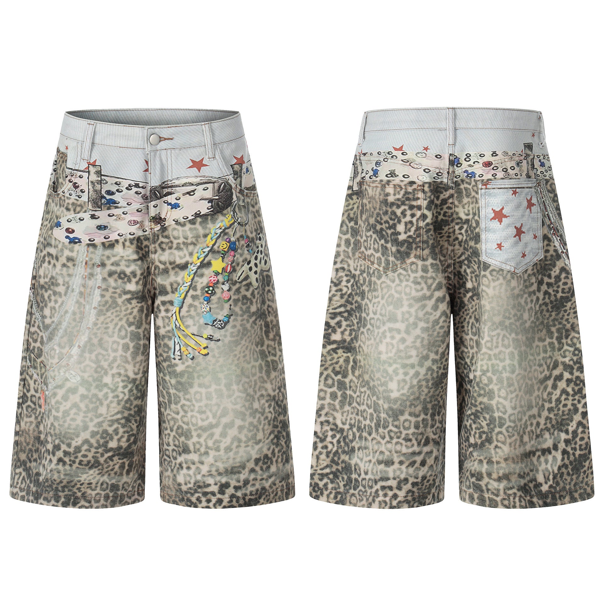 Retro-Leopard-Hose cropped