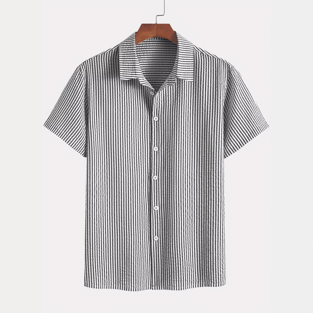 Retro Plaid Kurzarmhemd für Herren
